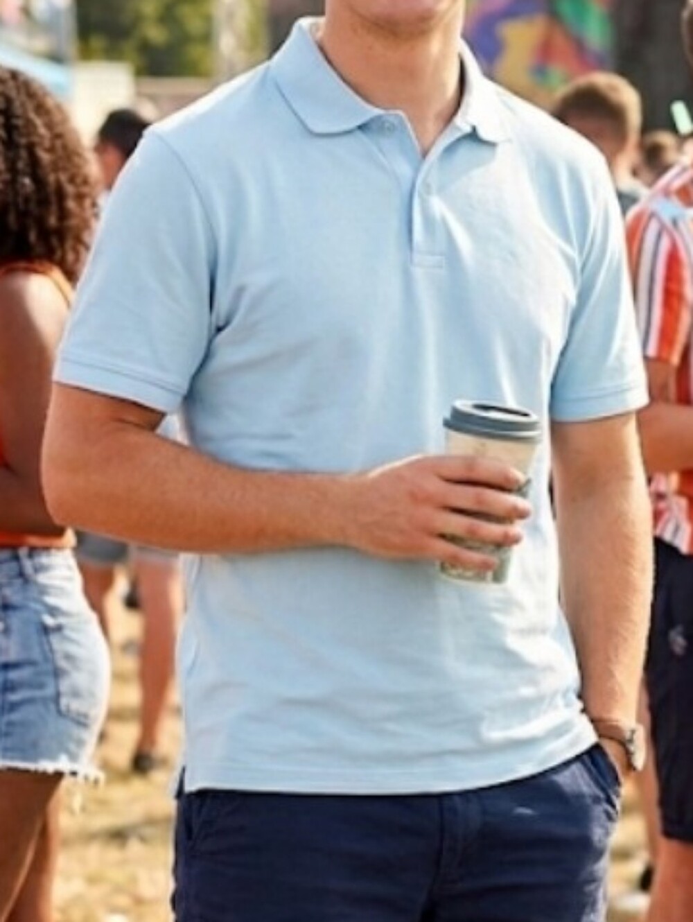 Light Blue Short Sleeve Polo Shirt